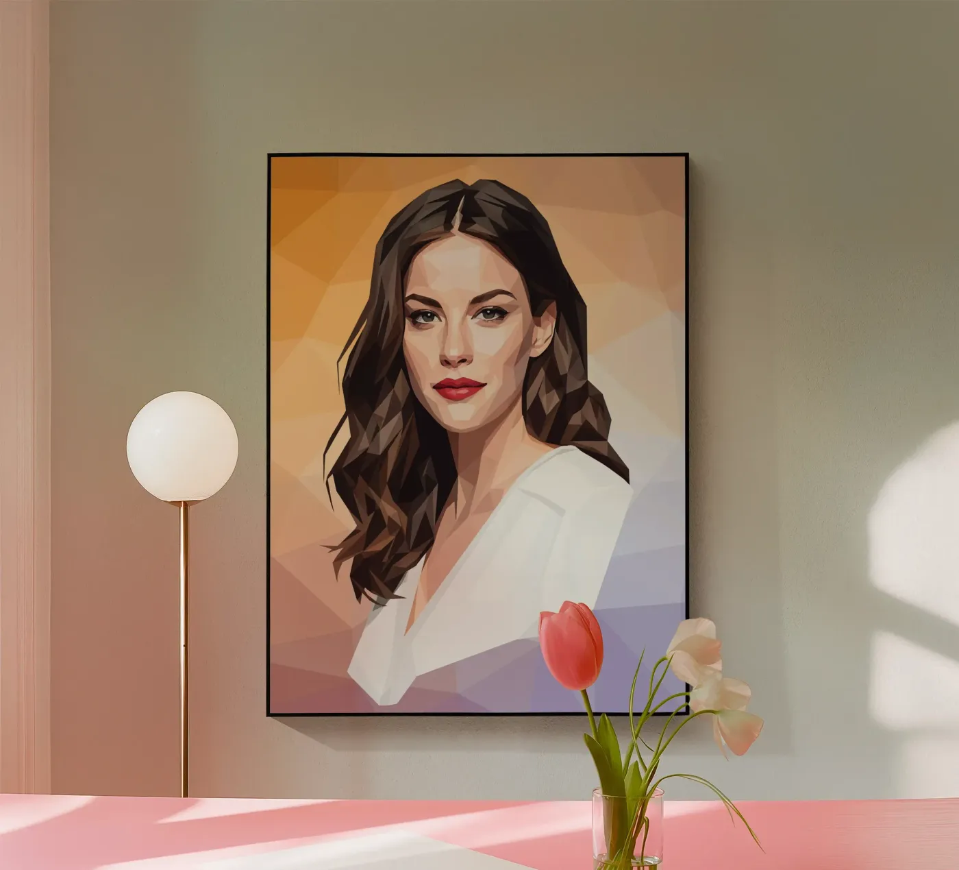 Liv Tyler Lowpoly plexiglass da Low Profile