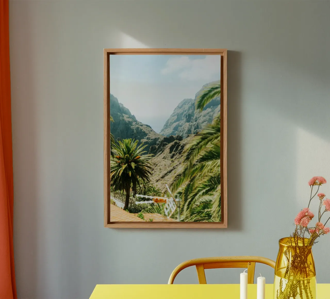 Masca Gorge Wonders tela con Cornice a cassetta da Nature's Palette