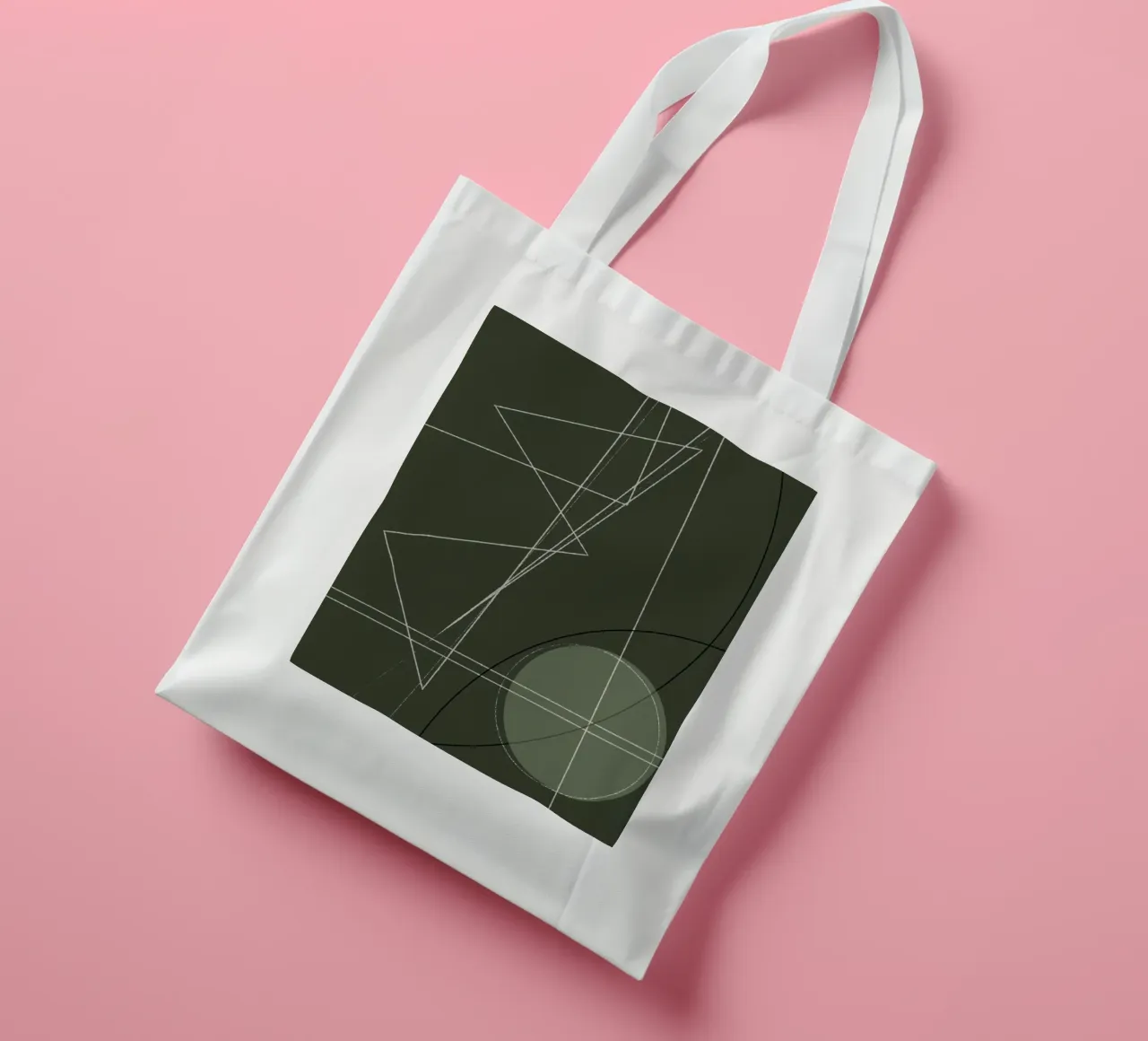 Angular Lines No 18 borsa in juta da treechild