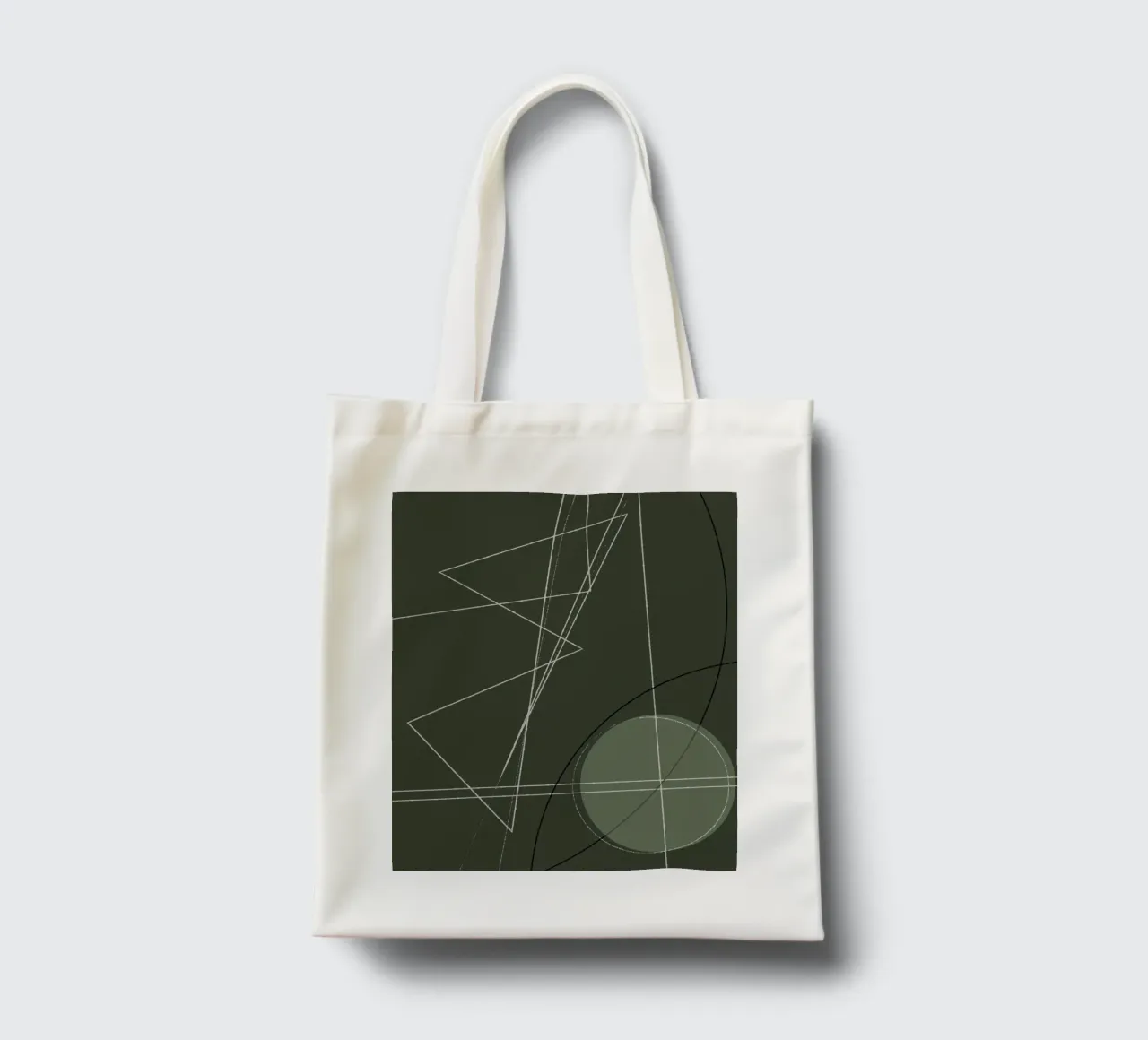 Angular Lines No 18 borsa in juta da treechild