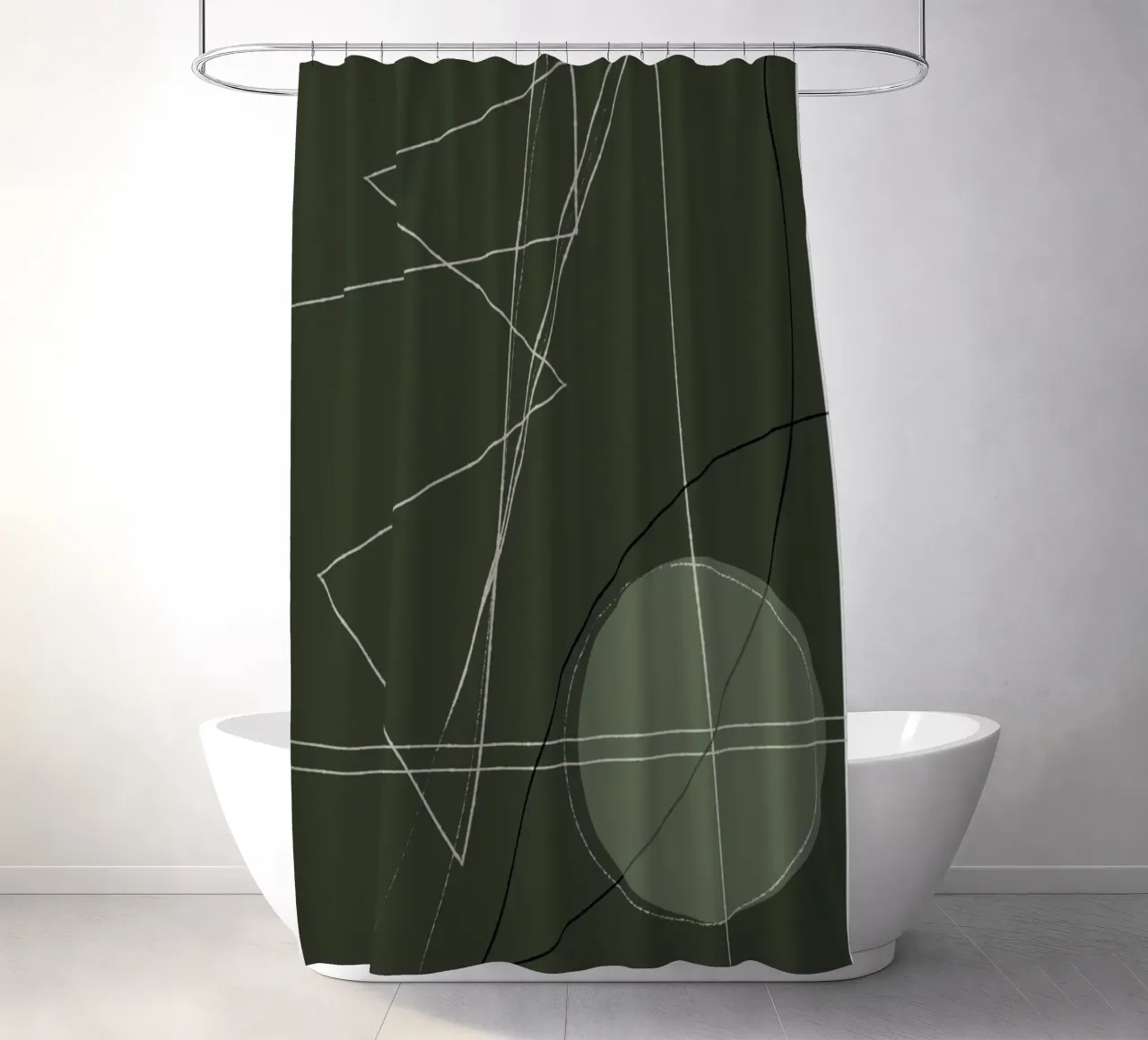 Angular Lines No 18 tenda da doccia da treechild