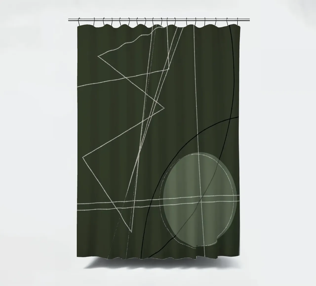 Angular Lines No 18 douchegordijn van treechild