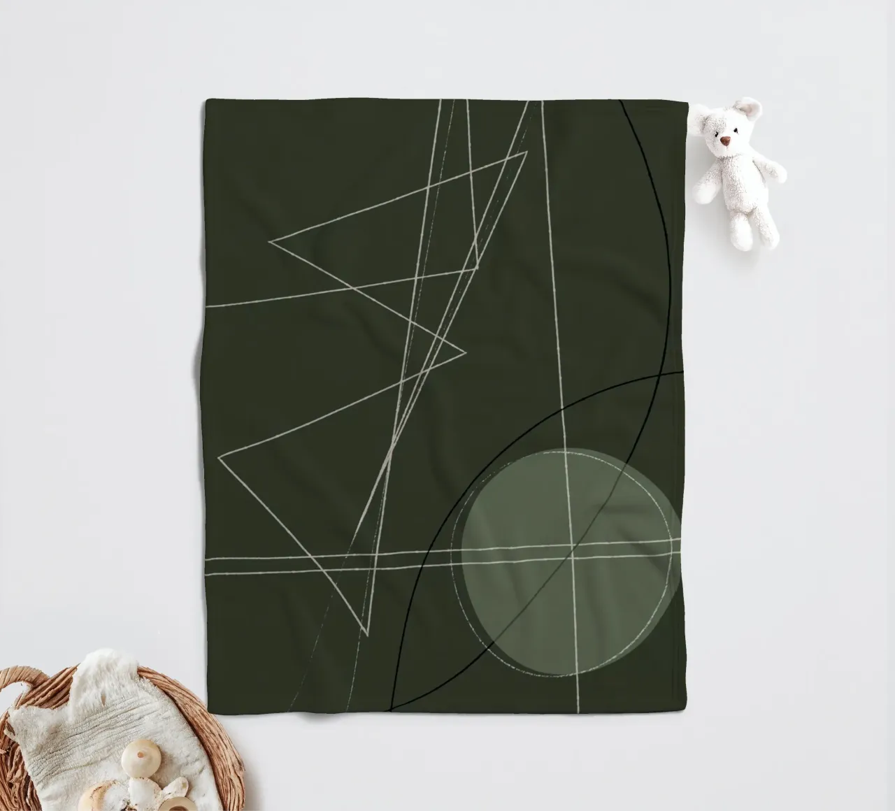 Angular Lines No 18 Fleecedecke von treechild