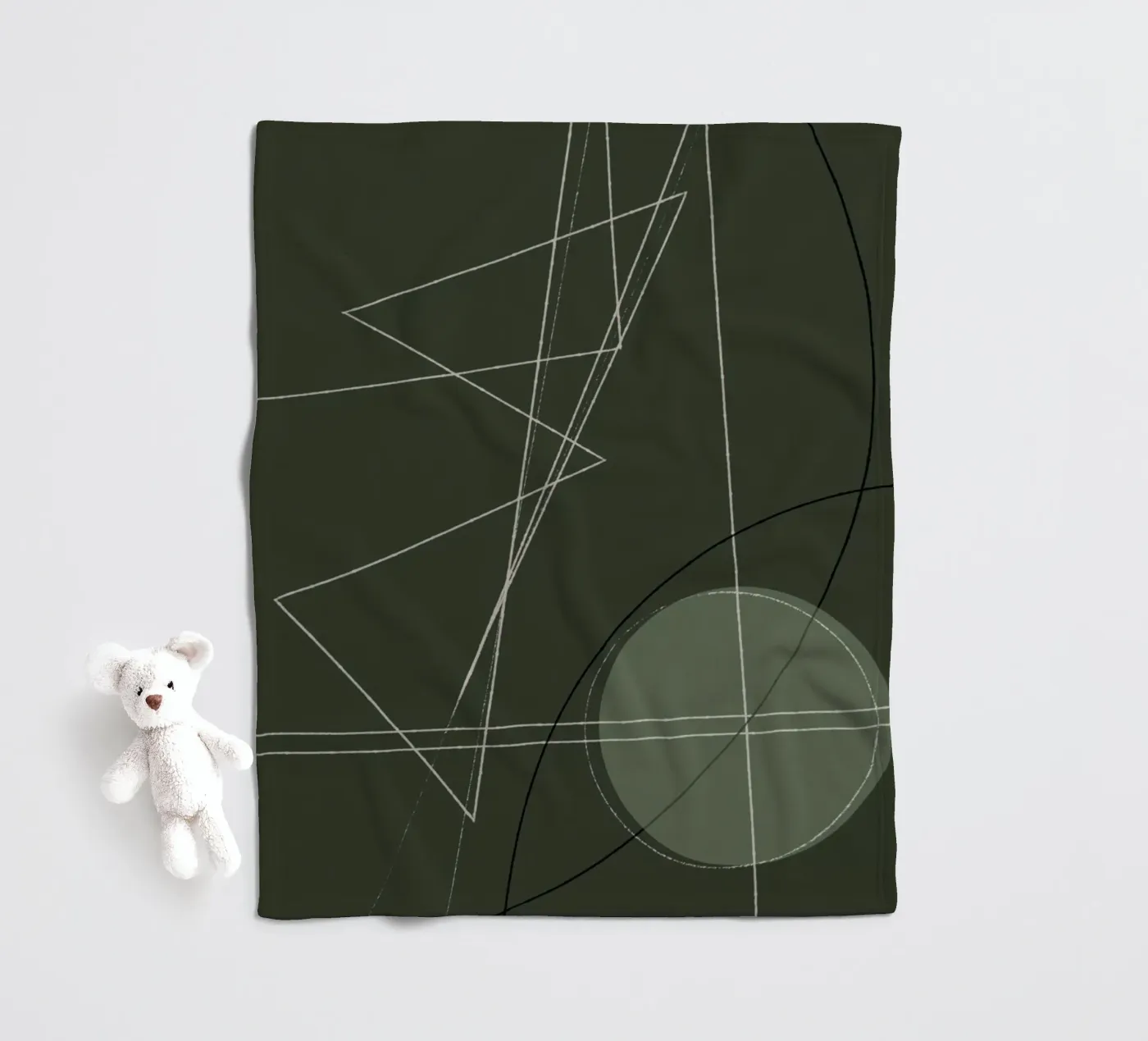 Angular Lines No 18 Fleecedecke von treechild