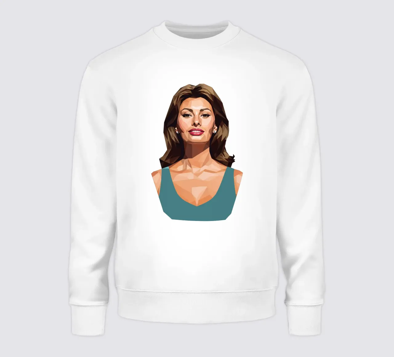 Sophia Loren Lowpoly felpa da Low Profile
