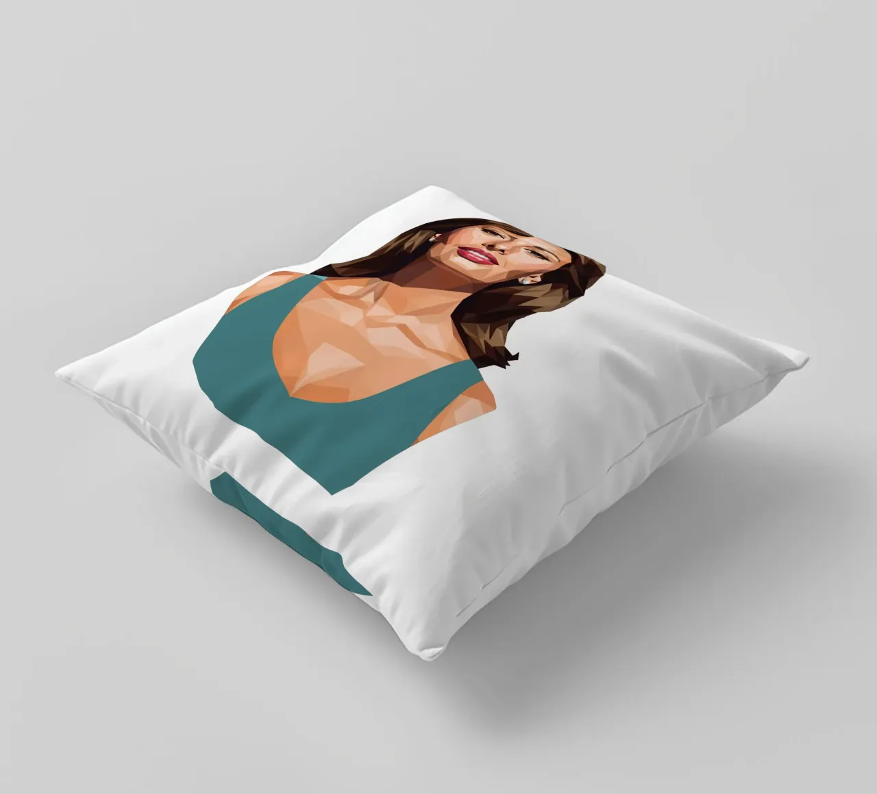 Sophia Loren Lowpoly cuscino da Low Profile