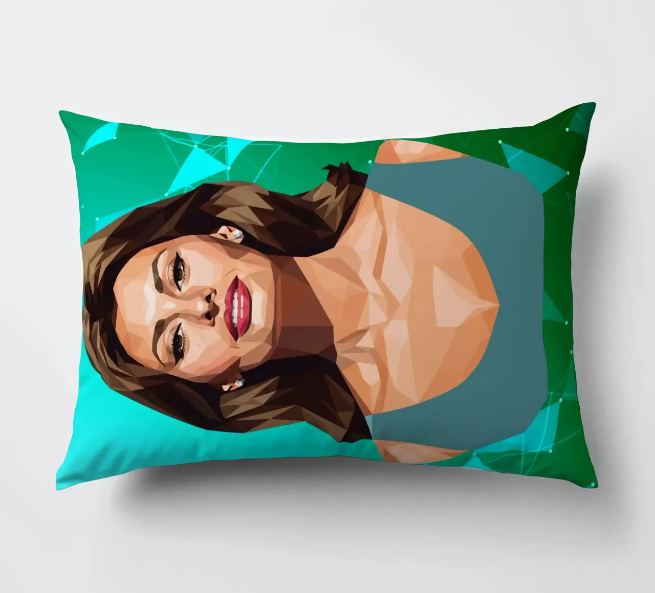 Sophia Loren Lowpoly cuscino da Low Profile