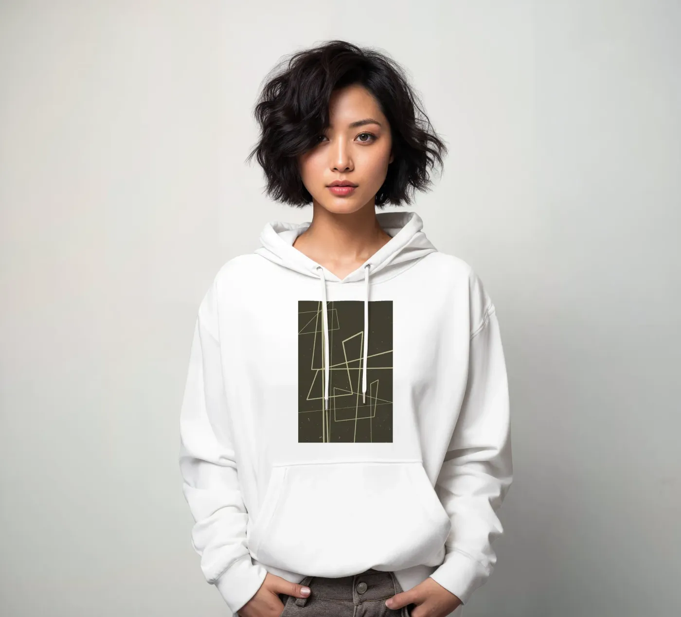 Angular Lines No 7 sweat à capuche de treechild