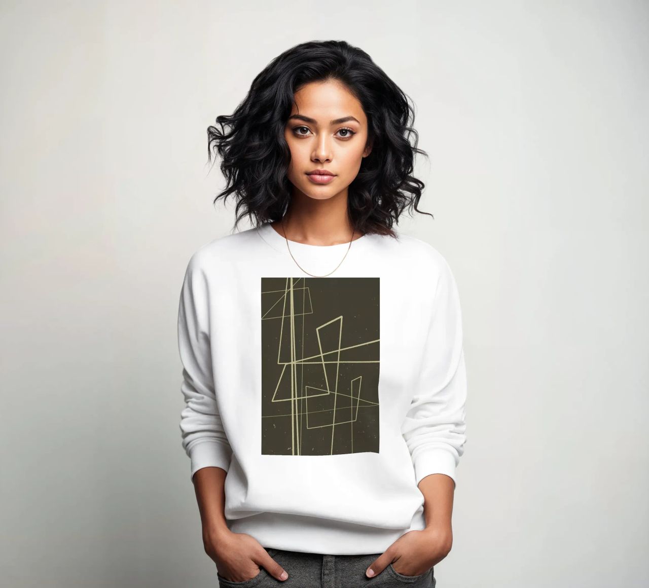 Angular Lines No 7 felpa da treechild