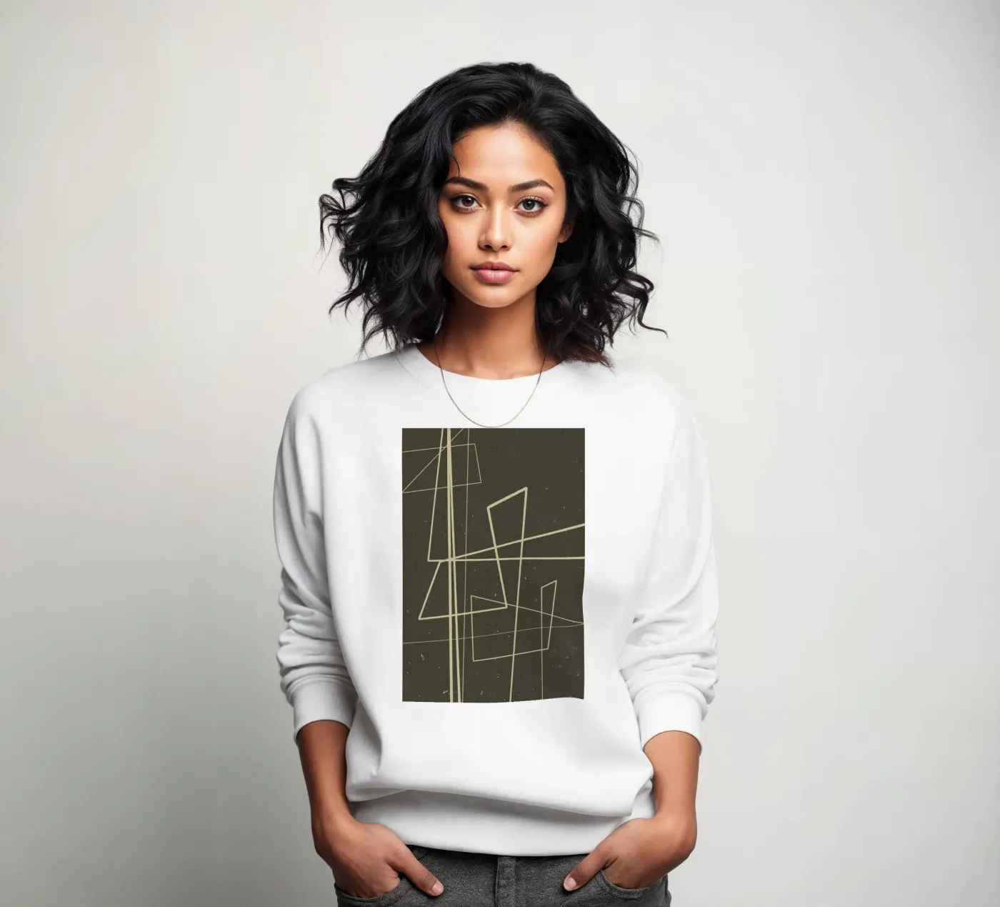 Angular Lines No 7 sweatshirt van treechild
