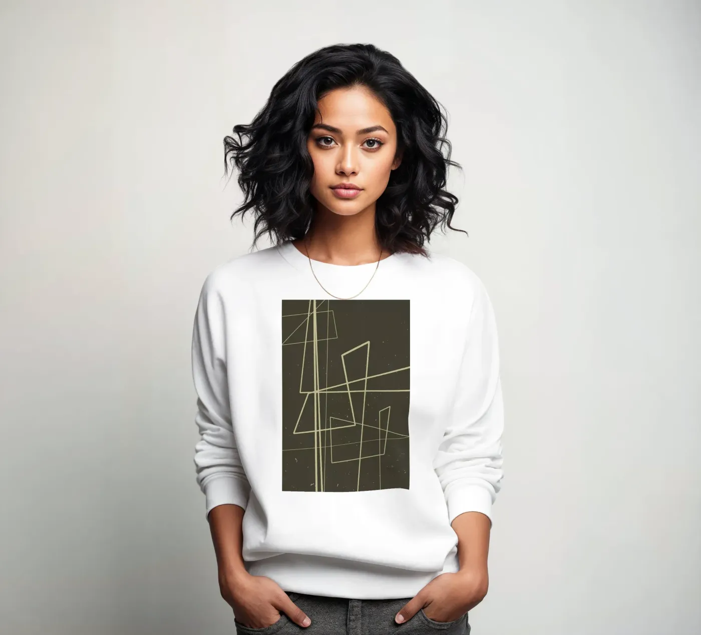 Angular Lines No 7 sweatshirt van treechild