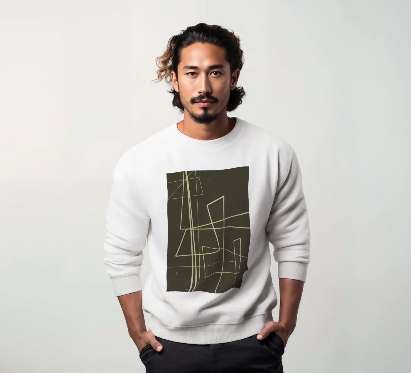Angular Lines No 7 sweatshirt van treechild