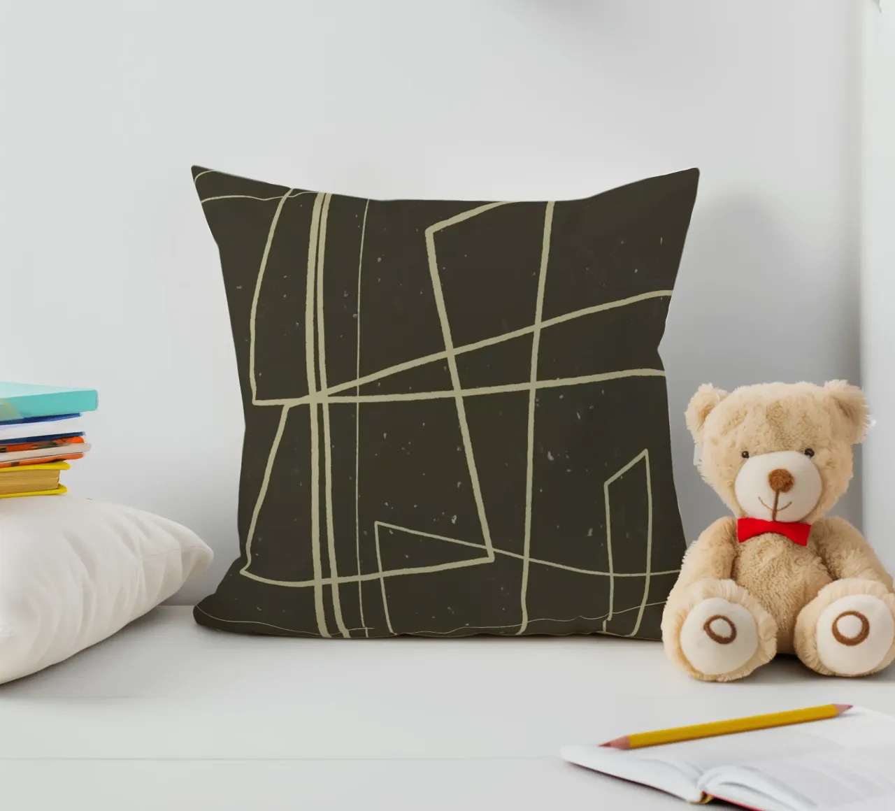 Angular Lines No 7 Kissen von treechild