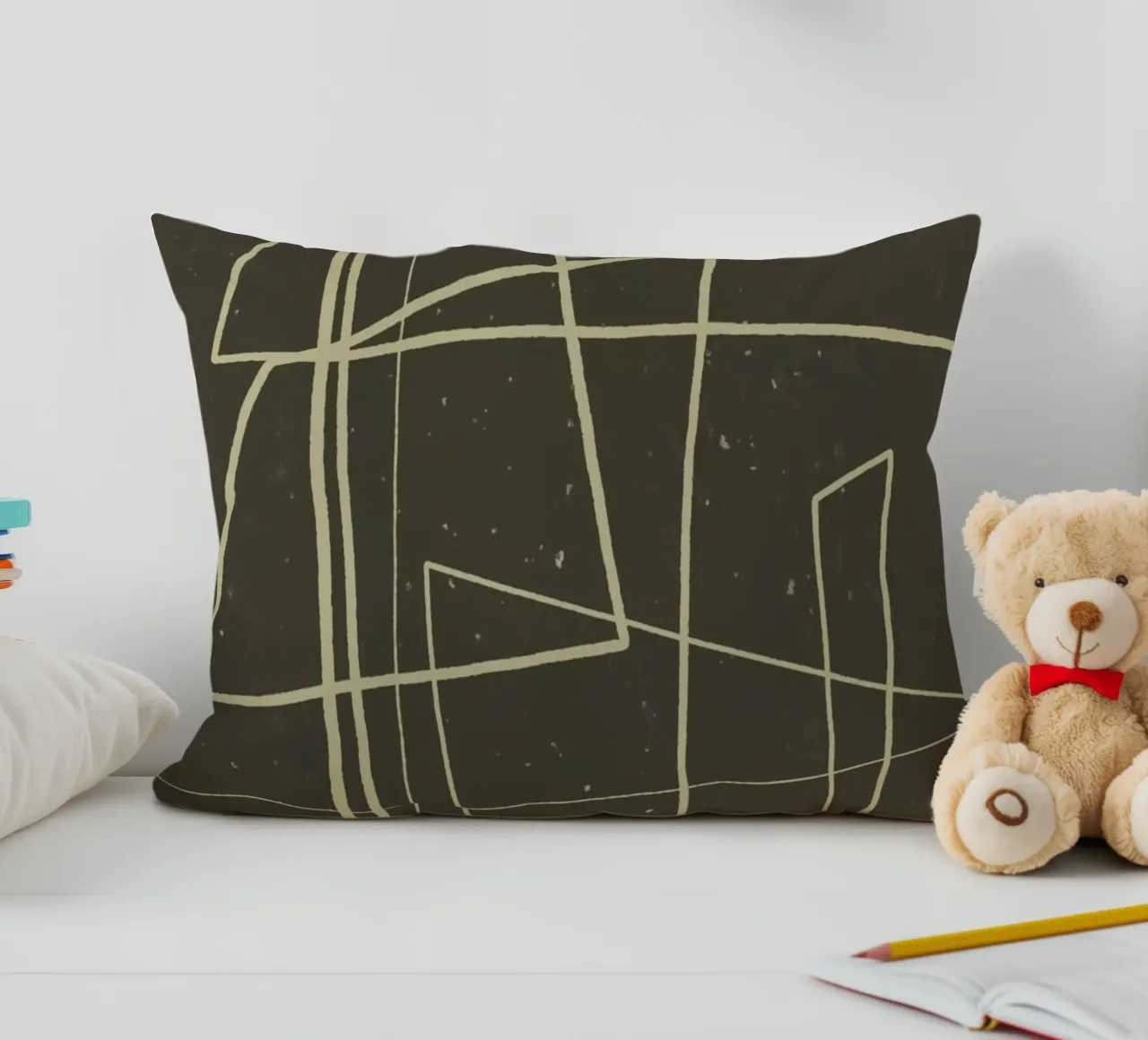 Angular Lines No 7 Kissen von treechild