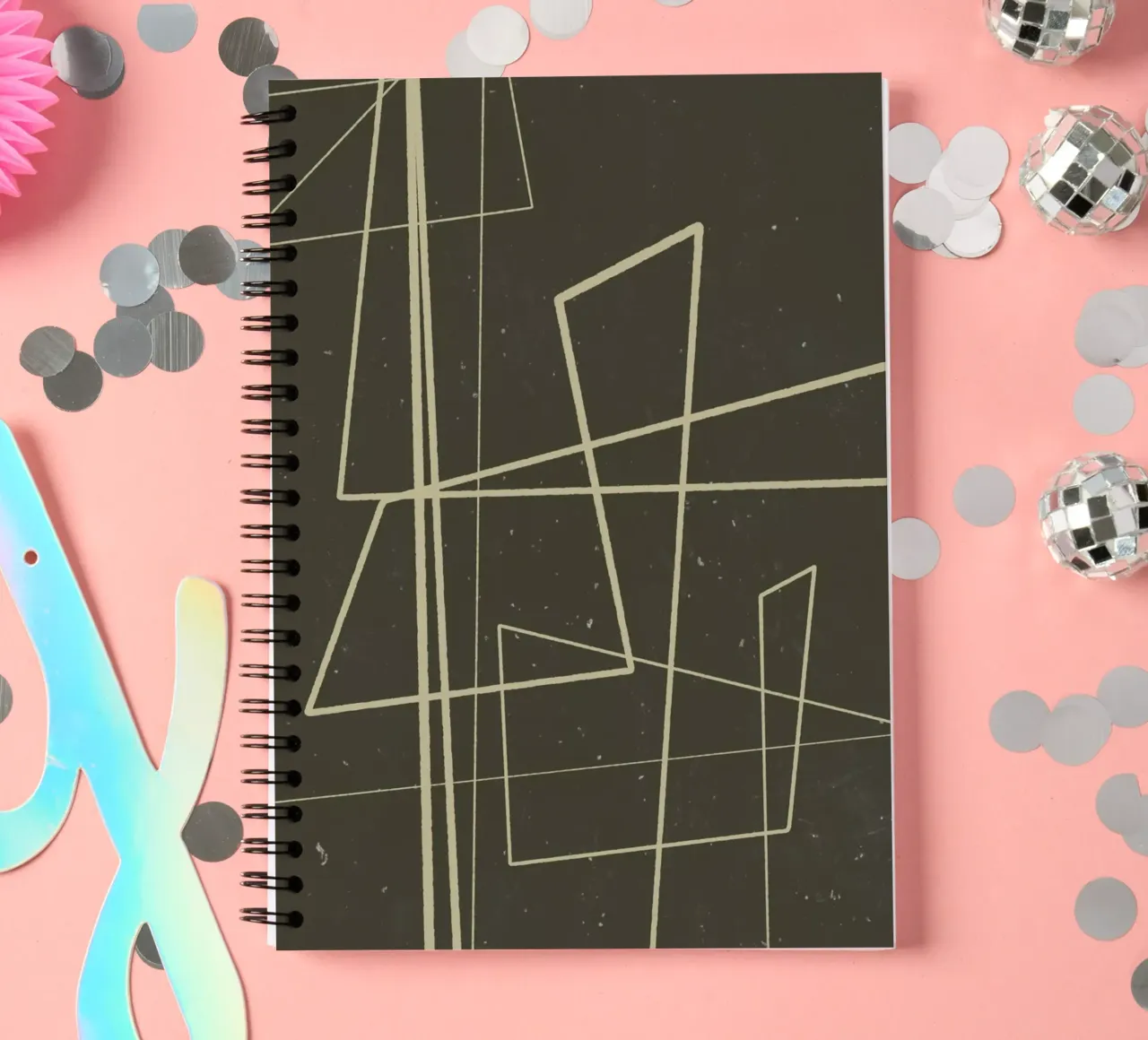 Angular Lines No 7 carnet à spirale de treechild