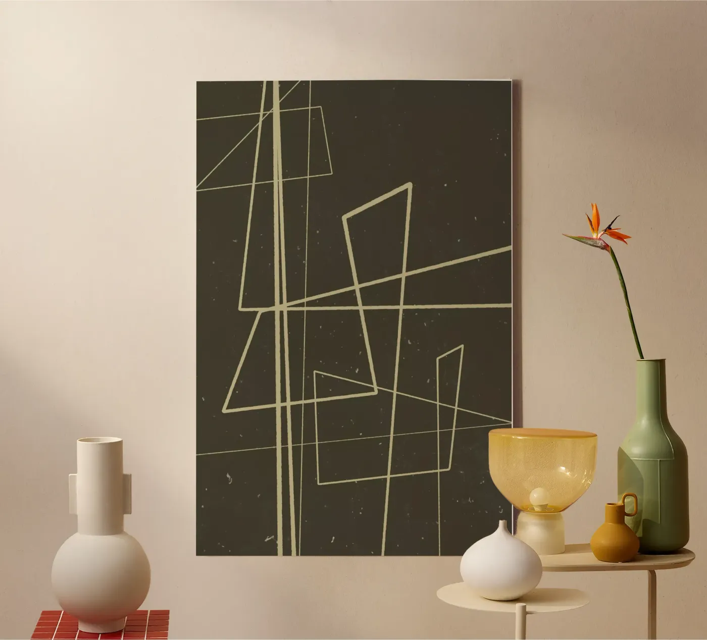 Angular Lines No 7 canvas van treechild