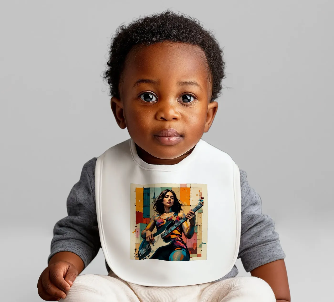 Woman and bass bavaglino da Massimo Frascogna