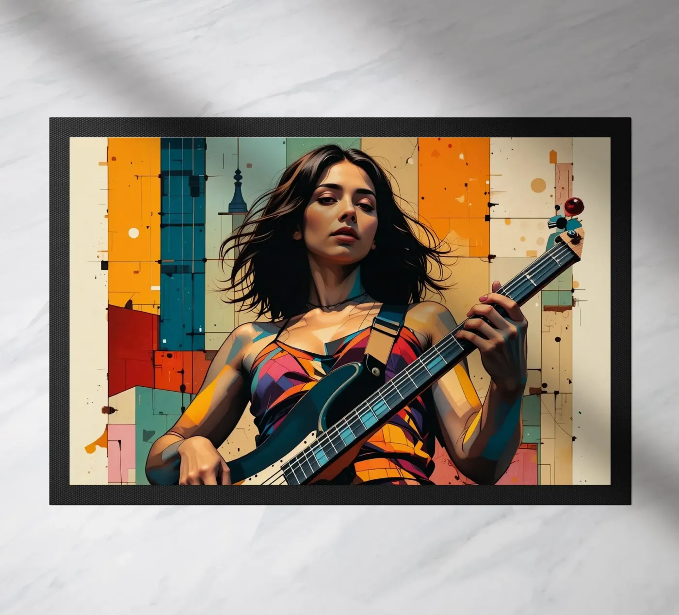 Woman and bass zerbino da Massimo Frascogna