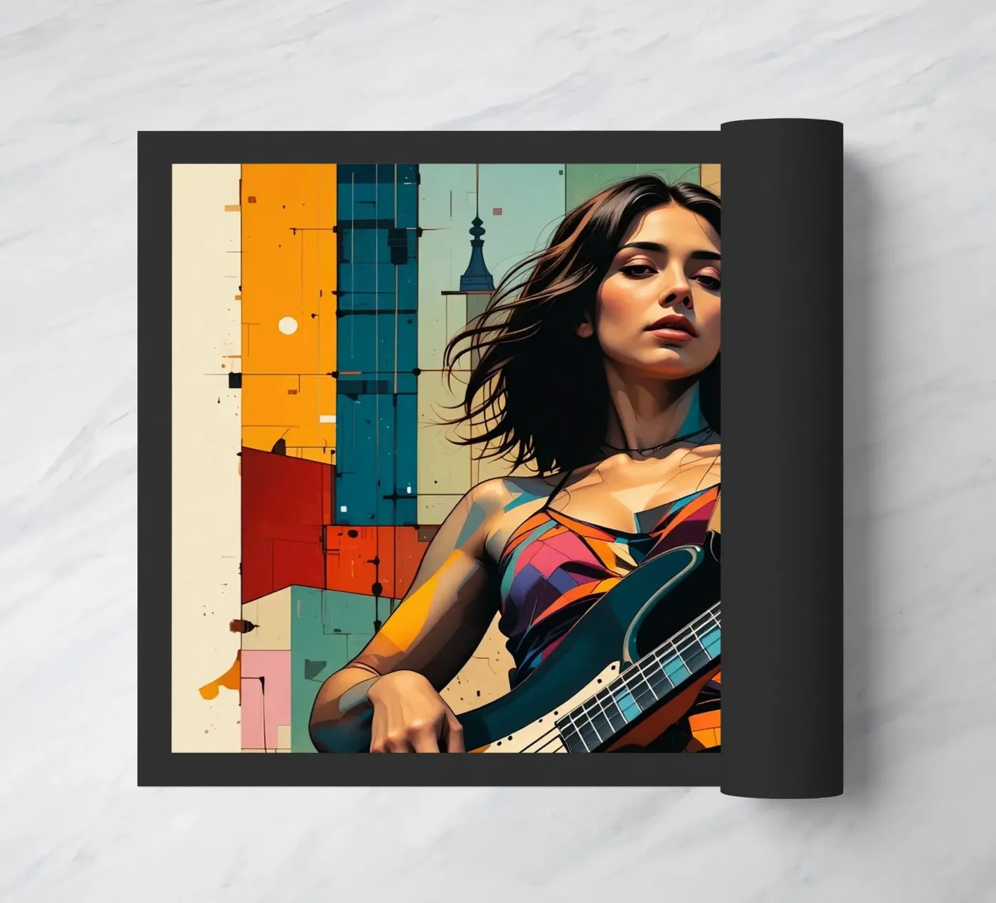 Woman and bass zerbino da Massimo Frascogna