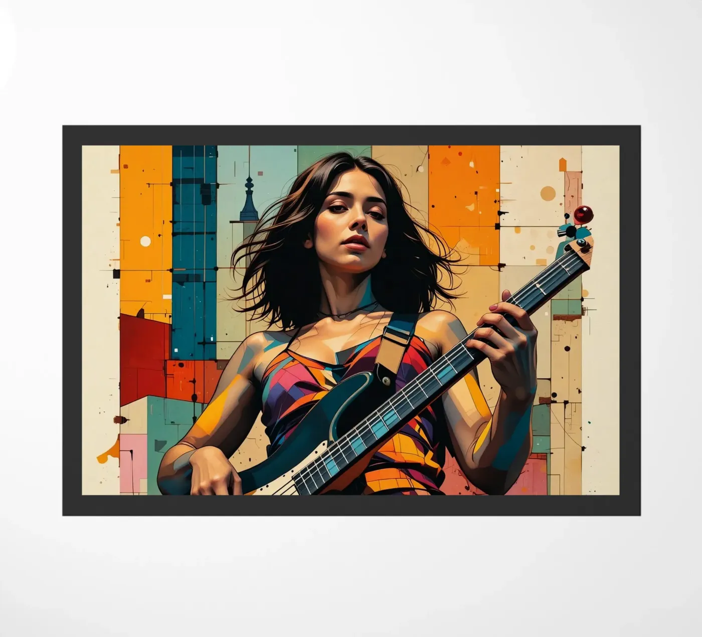 Woman and bass zerbino da Massimo Frascogna