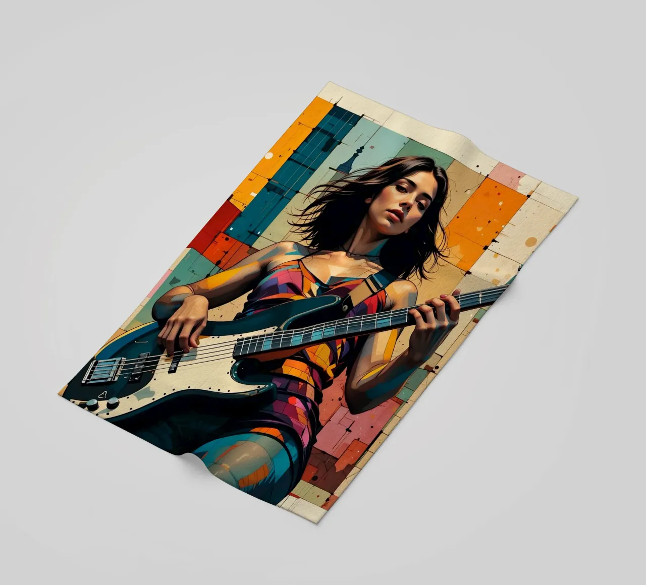 Donna e basso telo mare da Massimo Frascogna