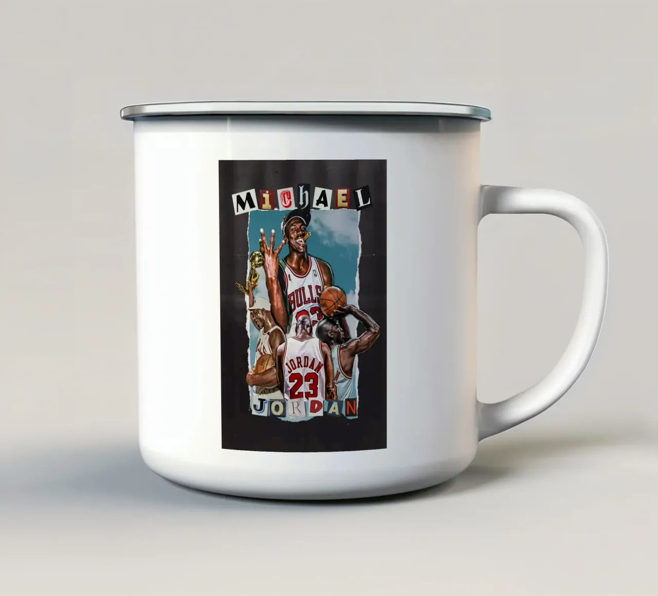 Michael Jordan tazza in smalto da bernar shop