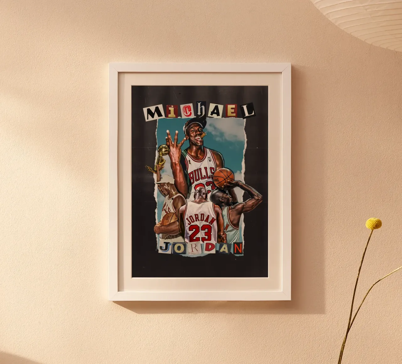 Michael Jordan poster con telaio in alluminio da bernar shop