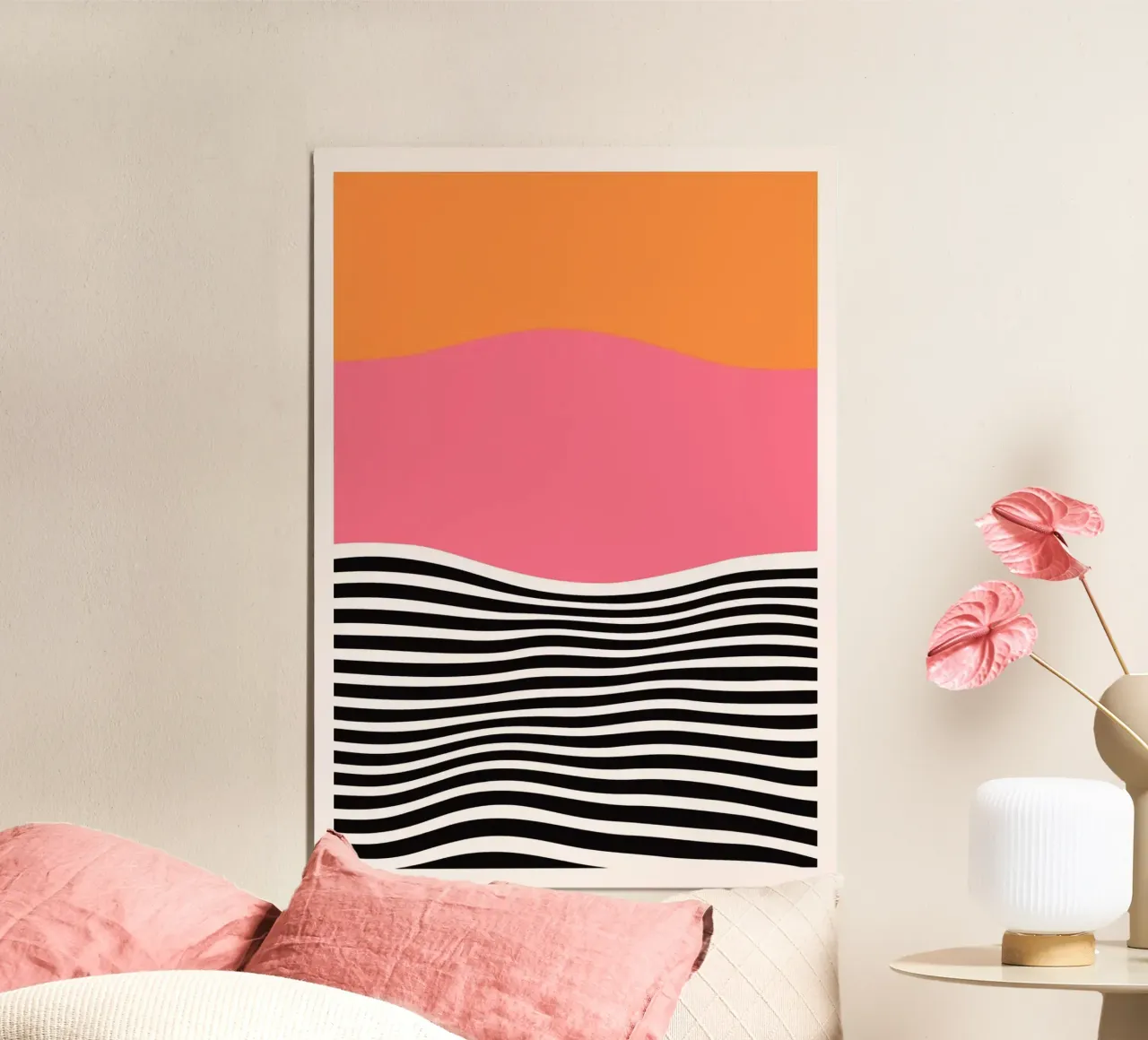 color gradient curve line poster by hamily