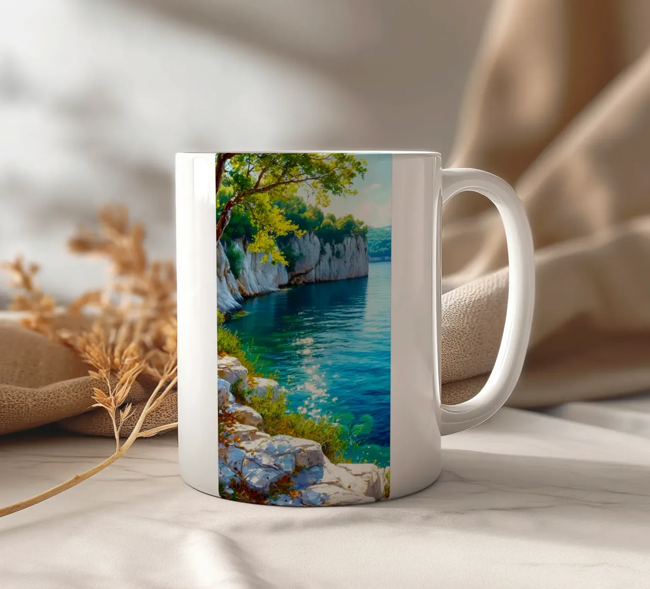 curve land ocean tazza in ceramica da melts