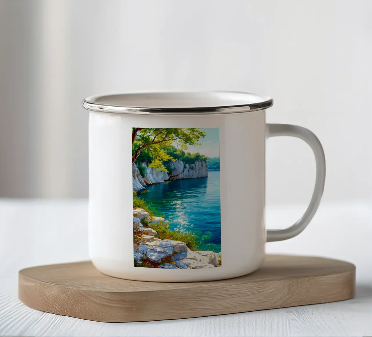 curve land ocean tazza in smalto da melts