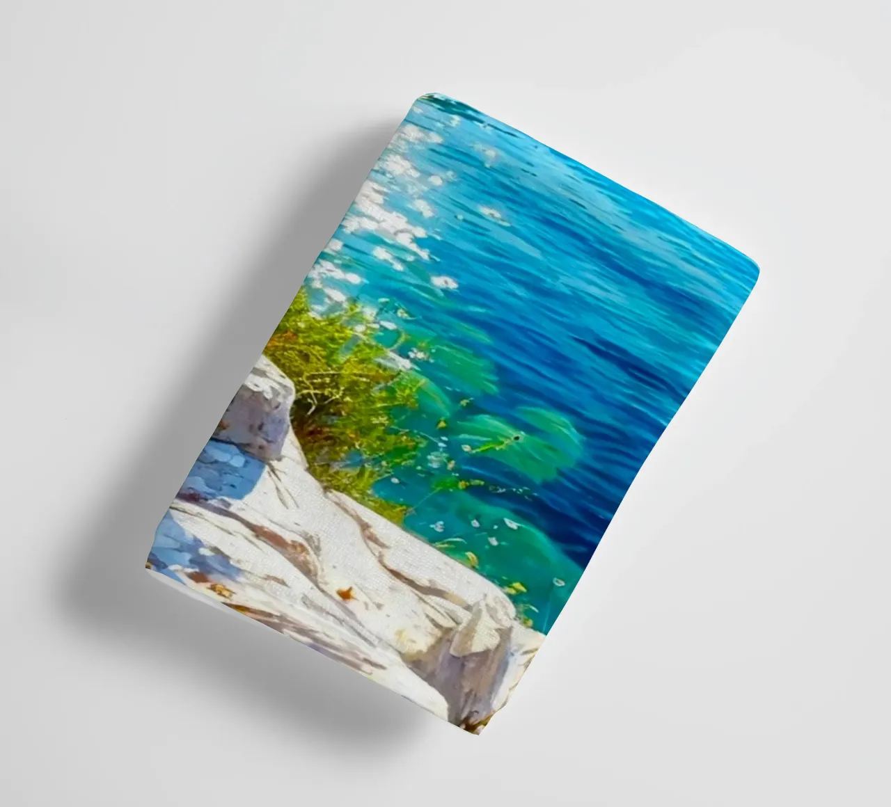 curve land ocean asciugamano da bagno da melts