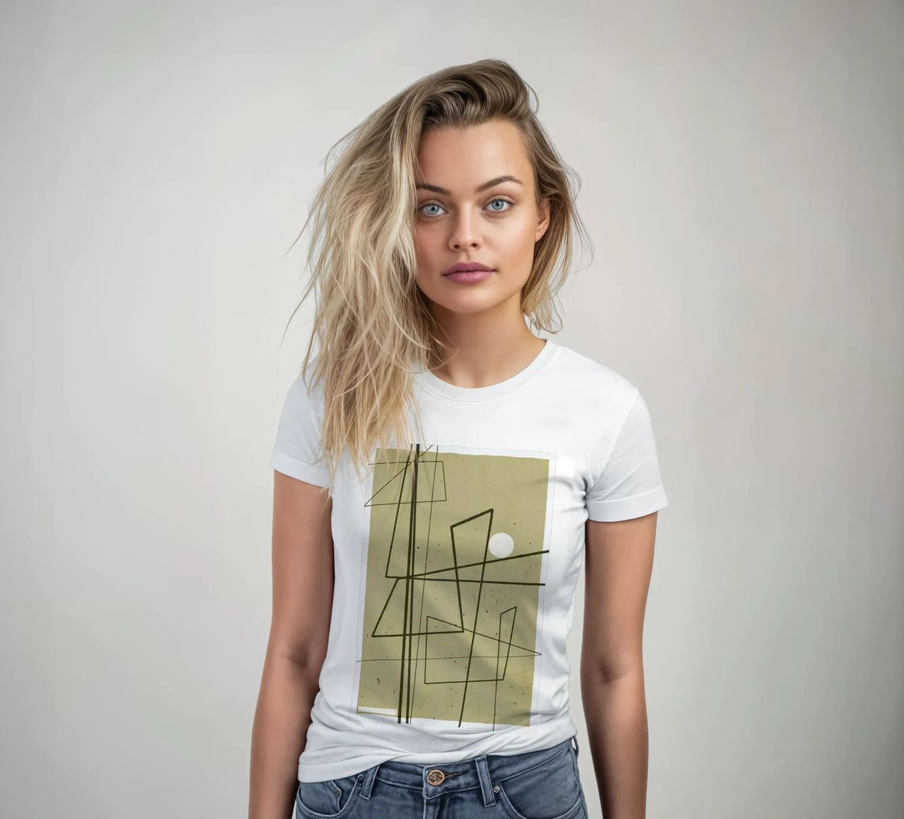Angular Lines No 9 t-shirt da donna da treechild