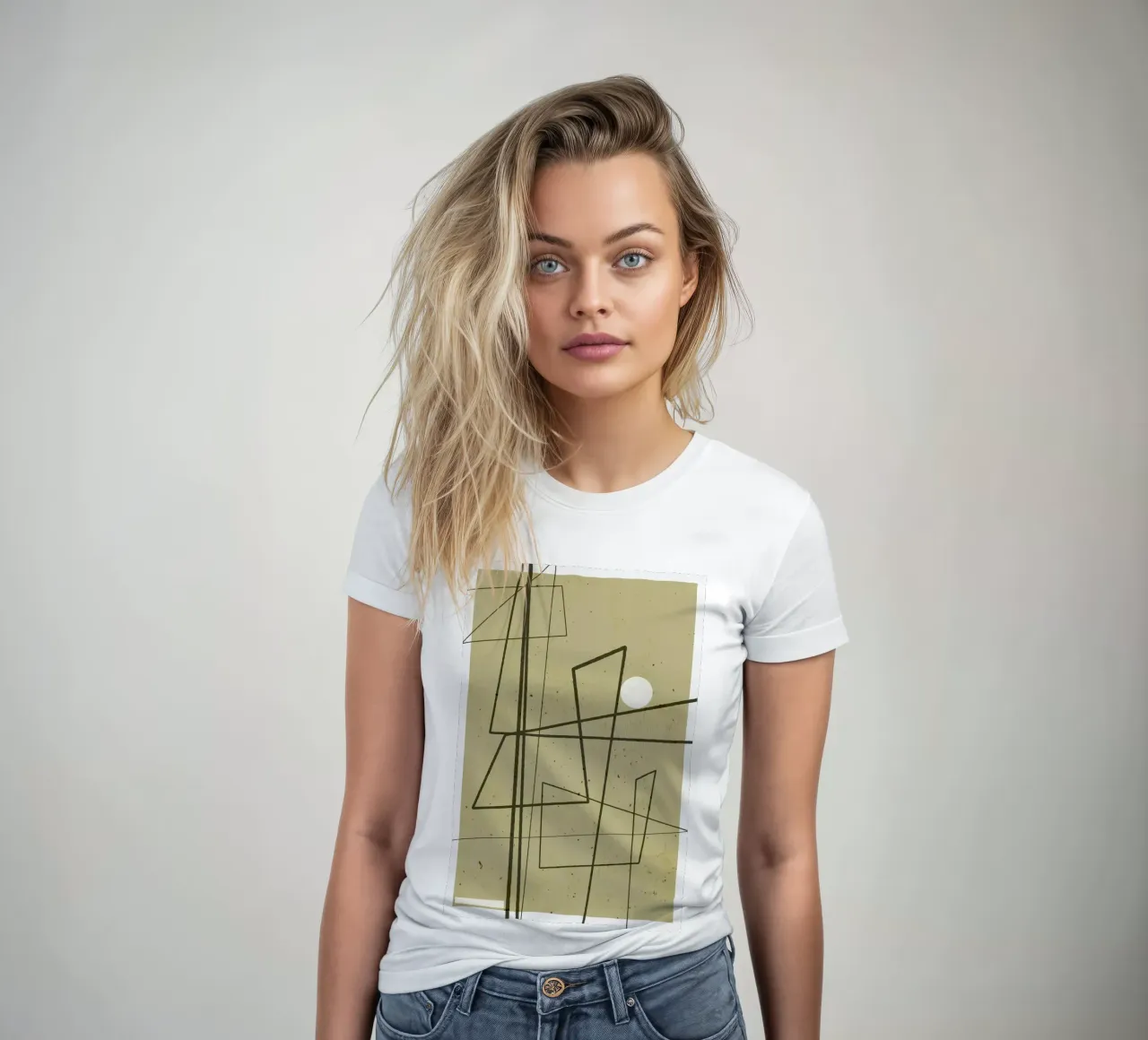 Angular Lines No 9 Frauen T-Shirt von treechild