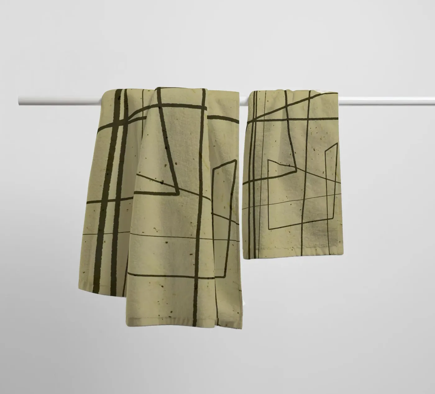 Angular Lines No 9 badhanddoek van treechild