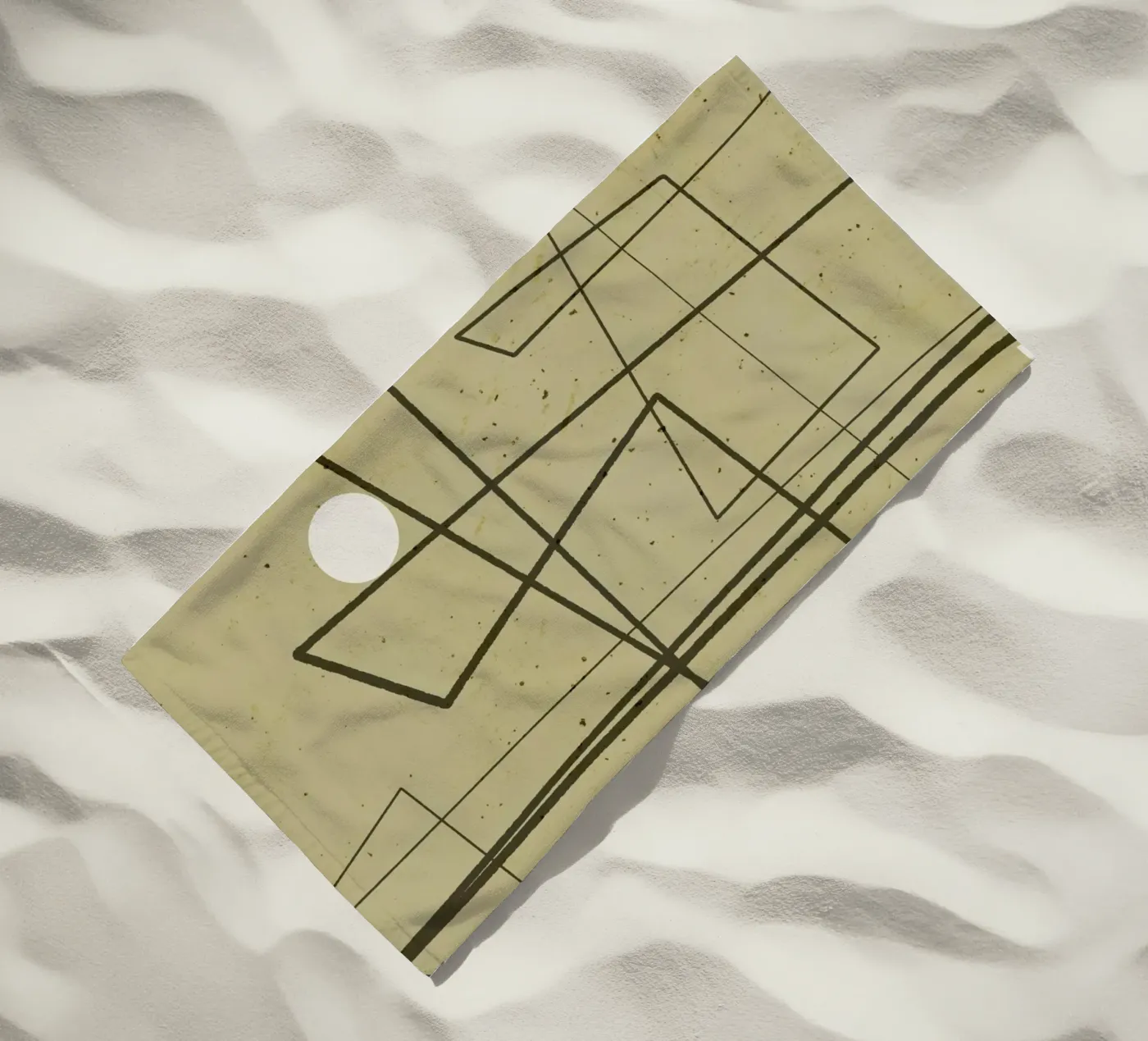 Angular Lines No 9 Strandtuch von treechild