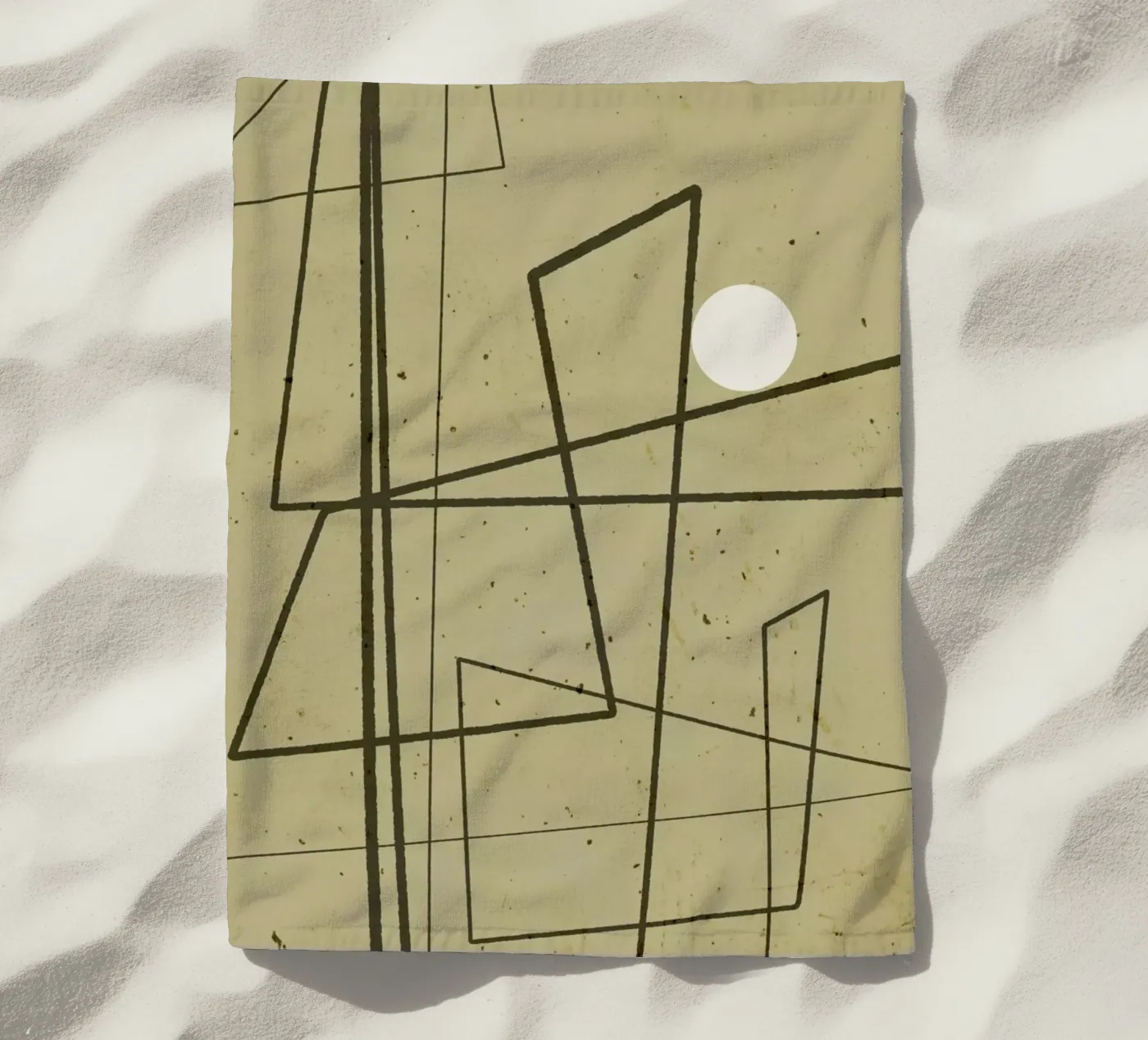 Angular Lines No 9 Strandtuch von treechild