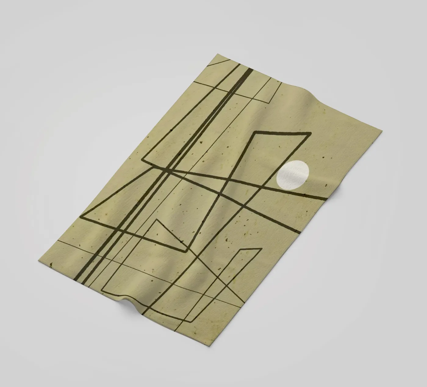 Angular Lines No 9 Strandtuch von treechild