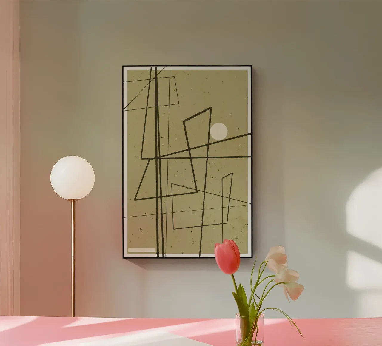 Angular Lines No 9 Acryl-Glas von treechild
