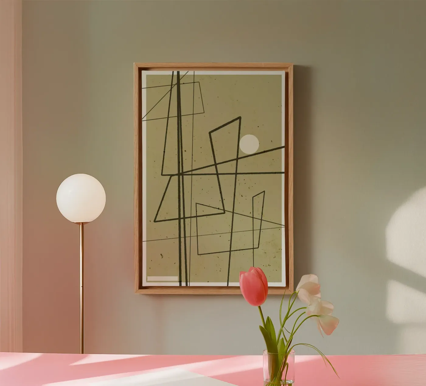 Angular Lines No 9 canvas van treechild