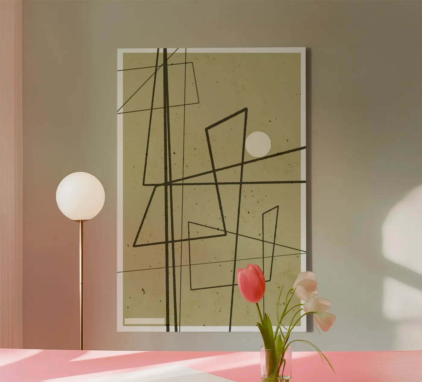 Angular Lines No 9 canvas van treechild