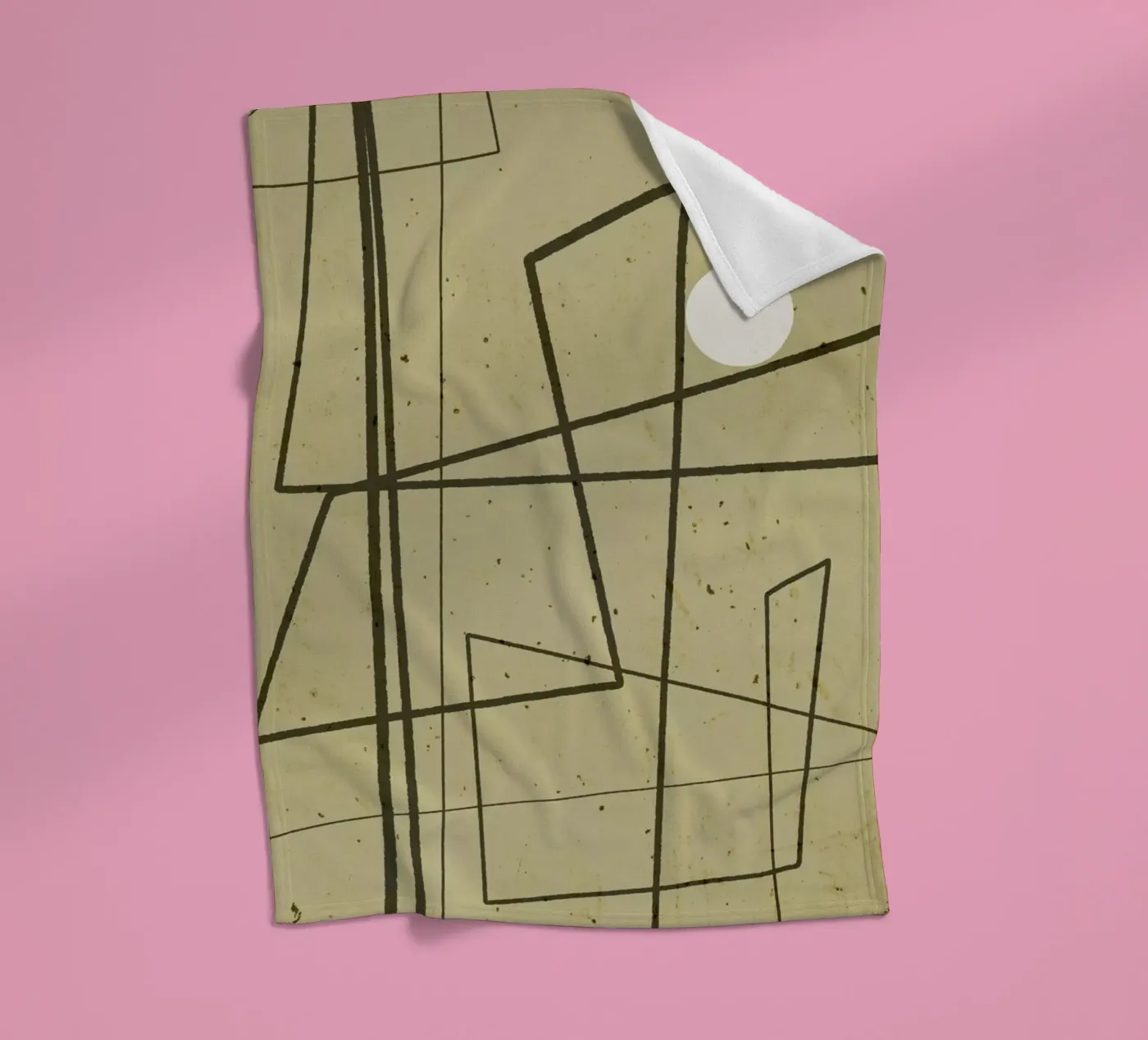 Angular Lines No 9 fleece blanket by treechild