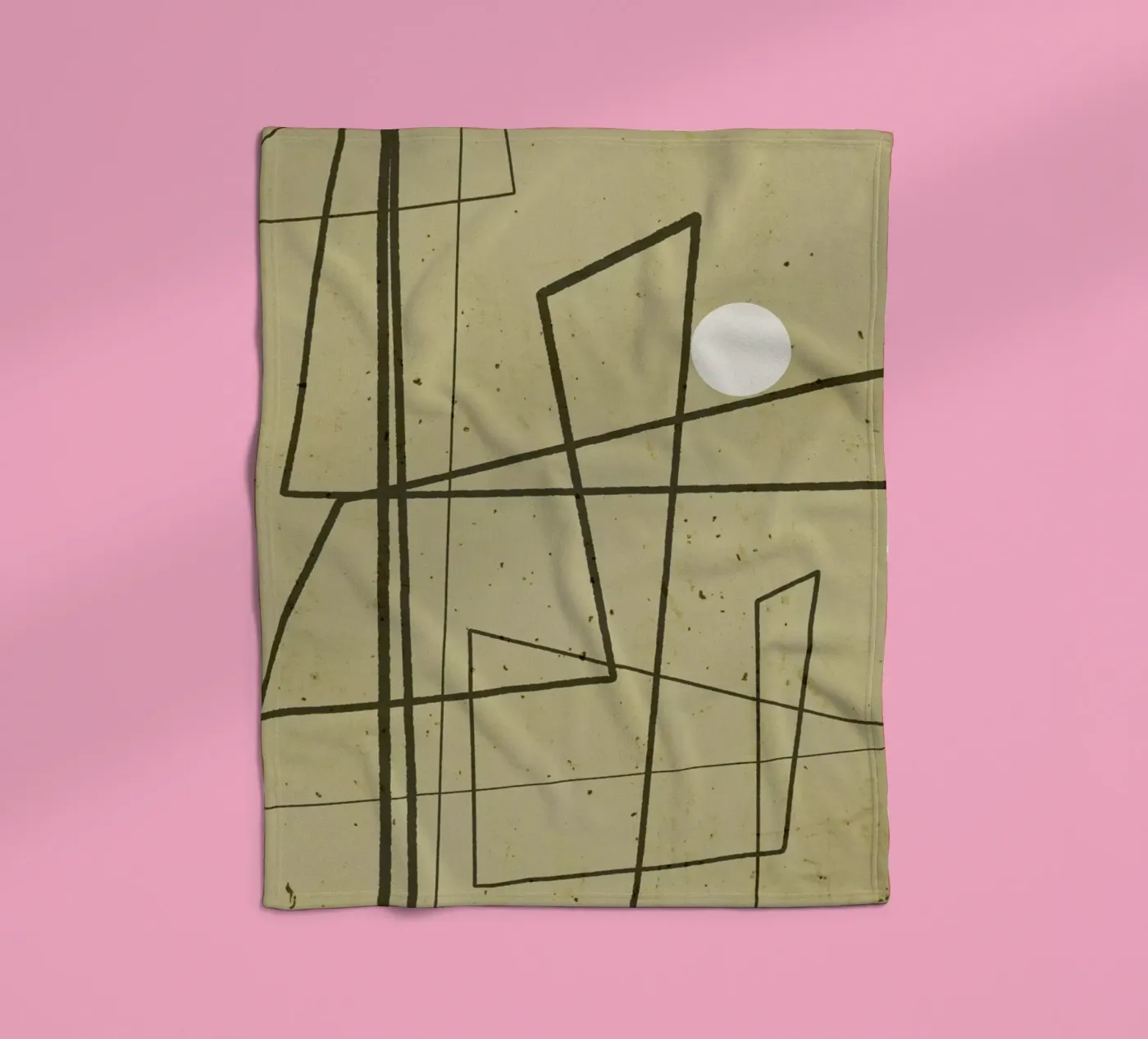 Angular Lines No 9 fleece blanket by treechild