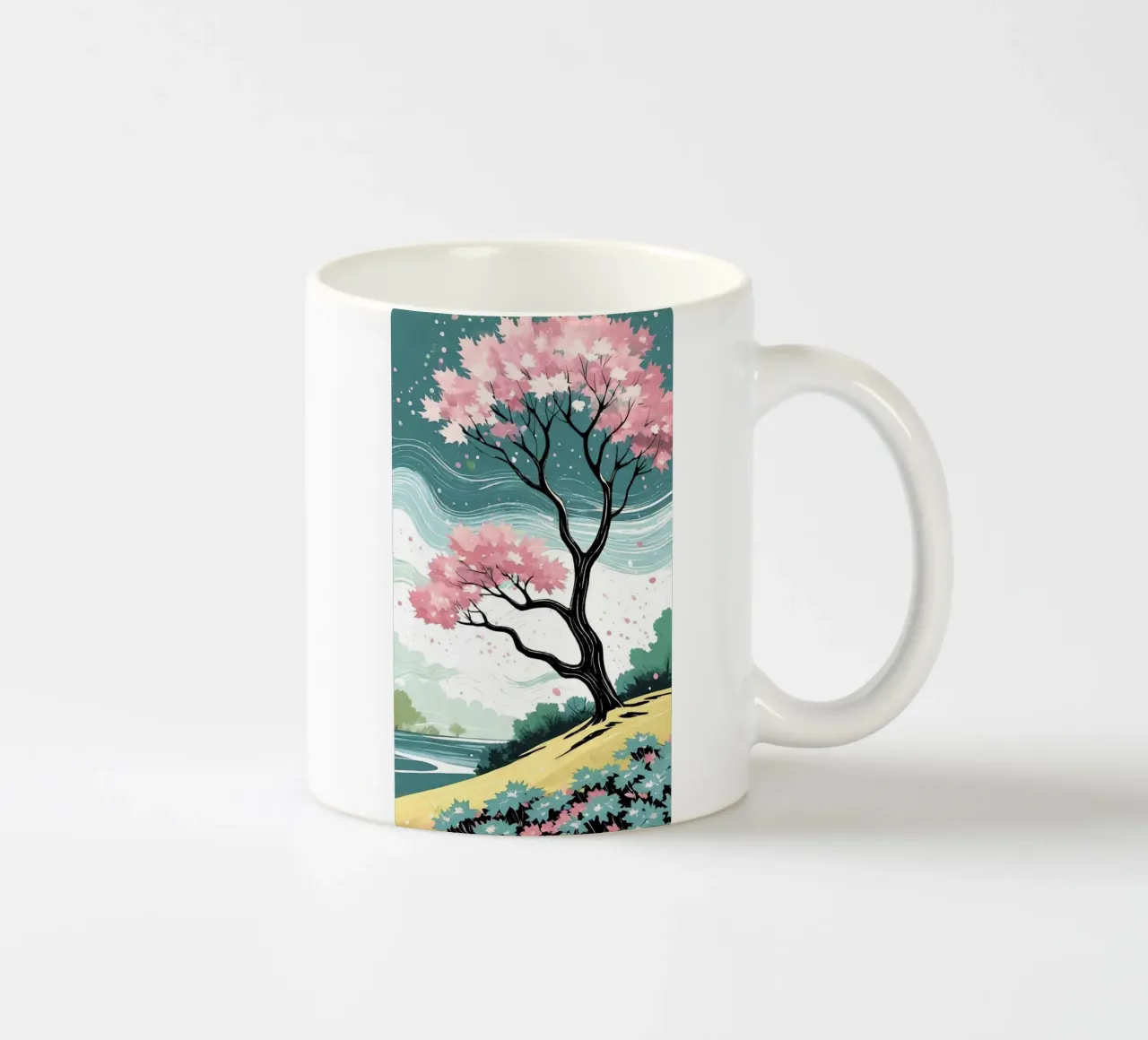 curve wind blossom tazza in ceramica da melts