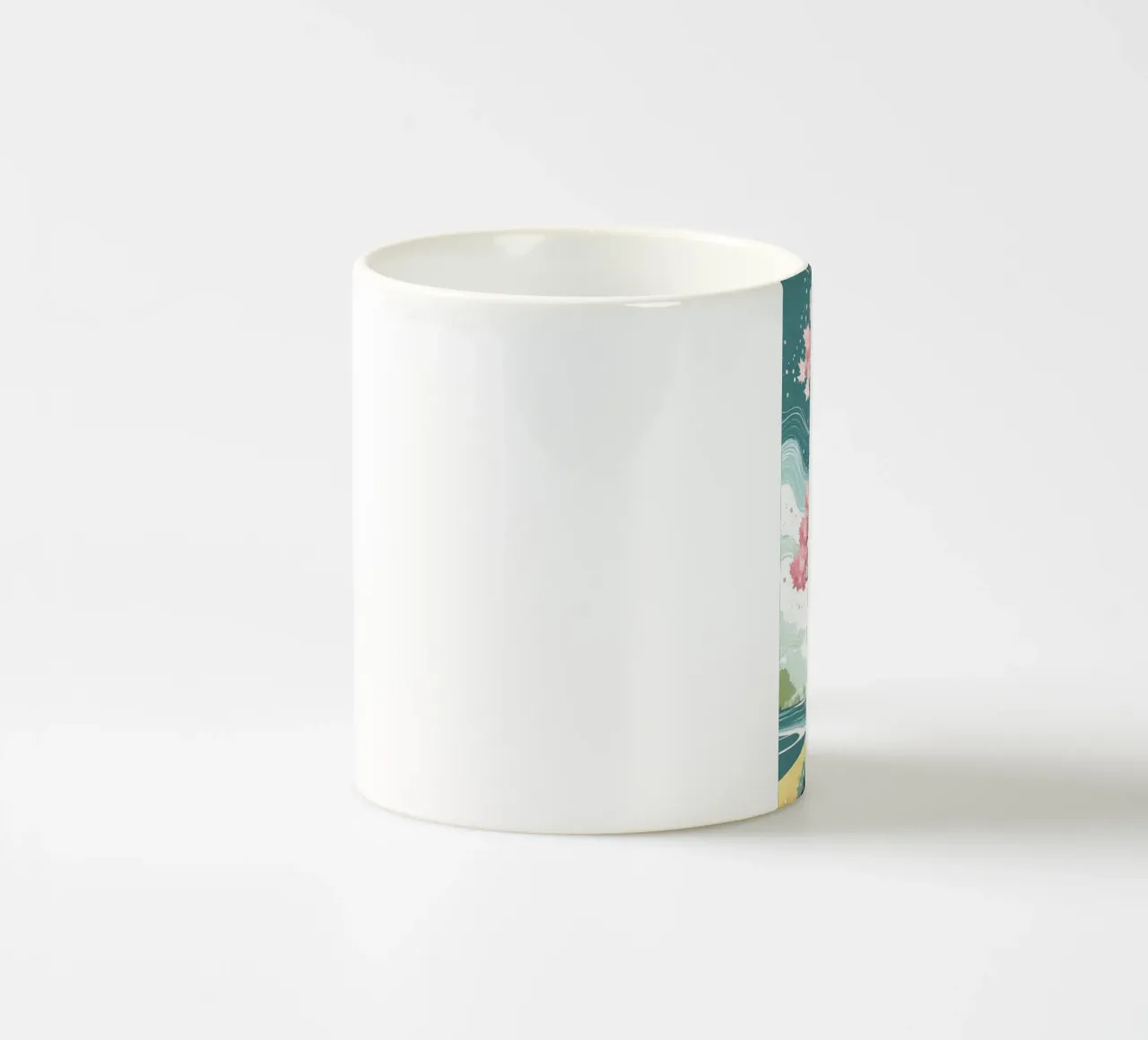curve wind blossom tazza in ceramica da melts