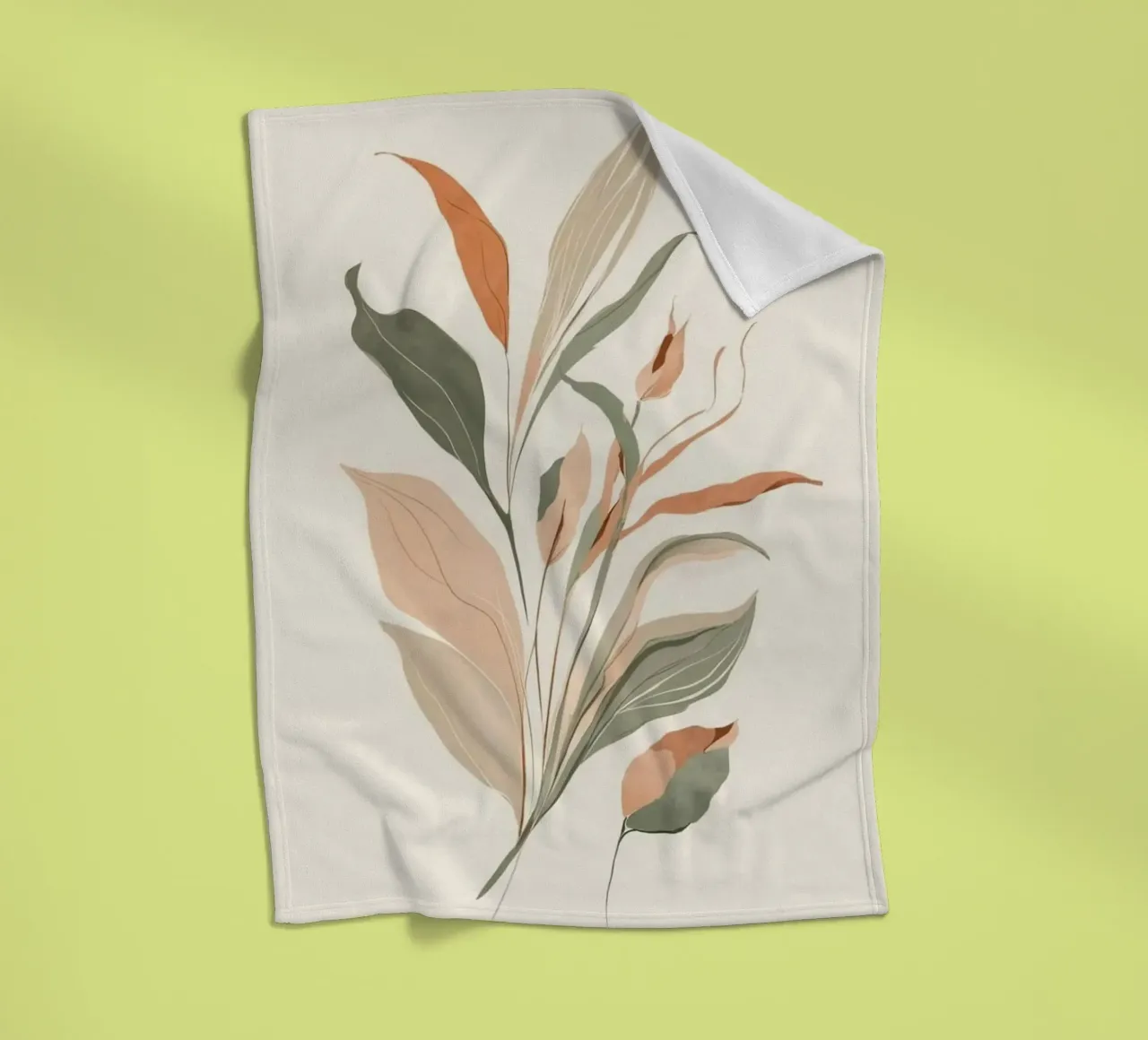 minimal leaf branch coperta in pile da melts