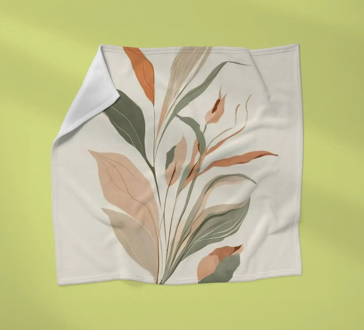 minimal leaf branch coperta in pile da melts