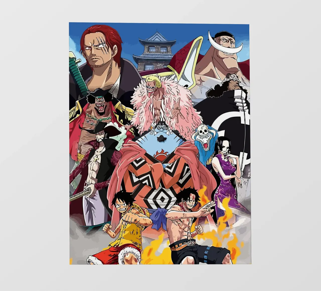 One Piece Characters pellicola backlit da Dumery Art