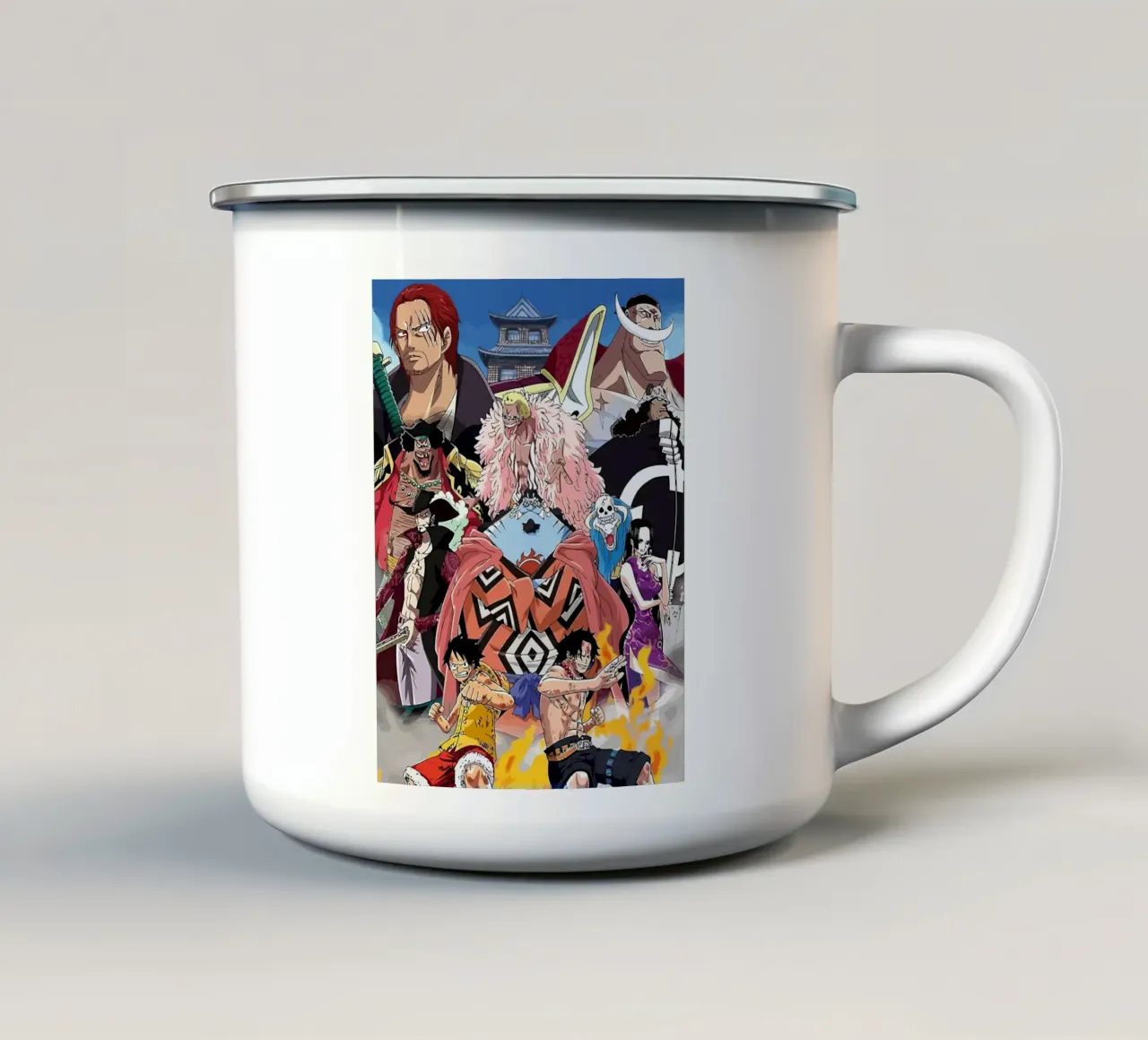 One Piece Characters tazza in smalto da Dumery Art