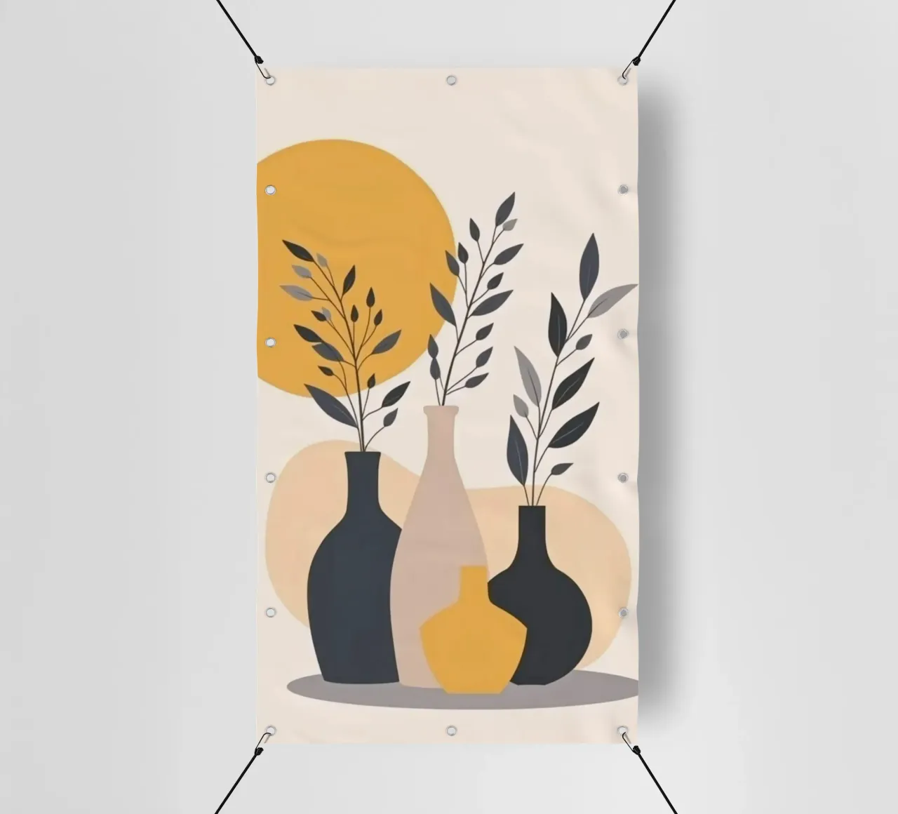 vase with branch telo in pvc da melts