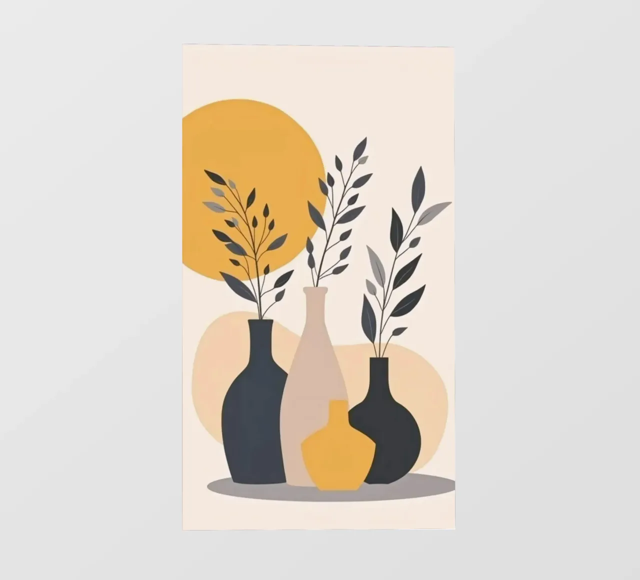 vase with branch telo in pvc da melts